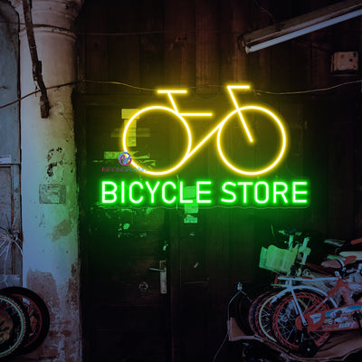 Bicycle Store Neon Sign Business LED Light For Sale