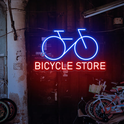 Bicycle Store Neon Sign Business LED Light For Sale