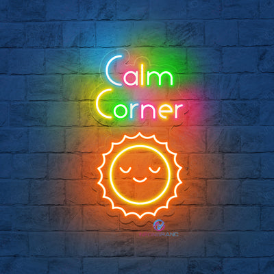 Calm Corner Neon Sign Inspirational Led Light