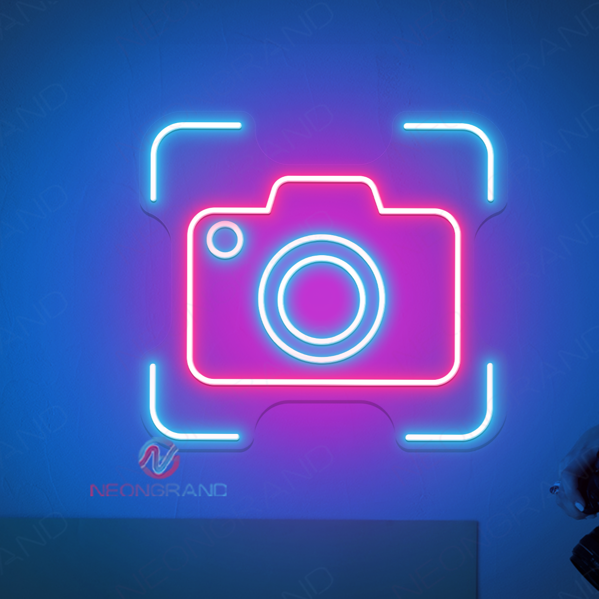 Camera Neon Sign Business LED Light