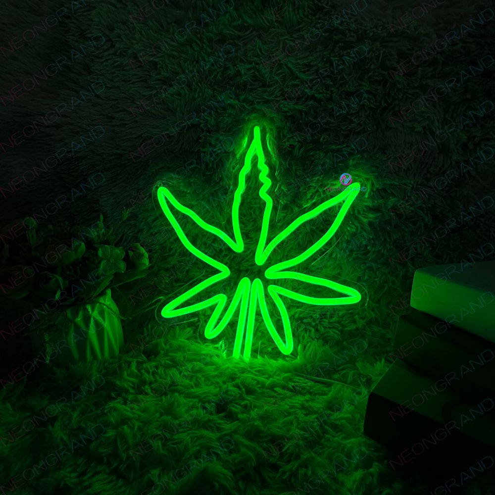 Cannabis Neon Sign for Bedroom