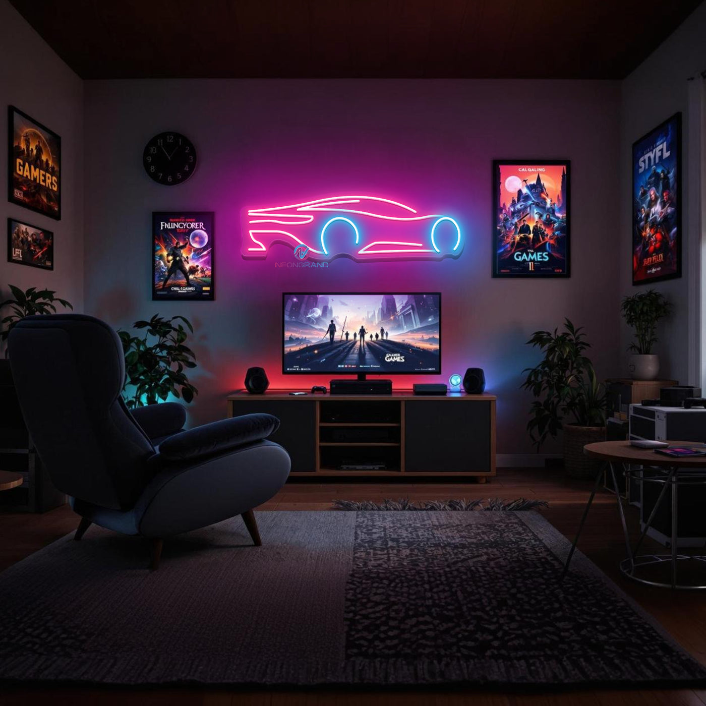 Car Neon Sign Gaming Room LED Light