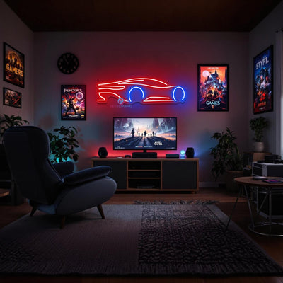 Car Neon Sign Gaming Room LED Light