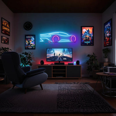 Car Neon Sign Gaming Room LED Light