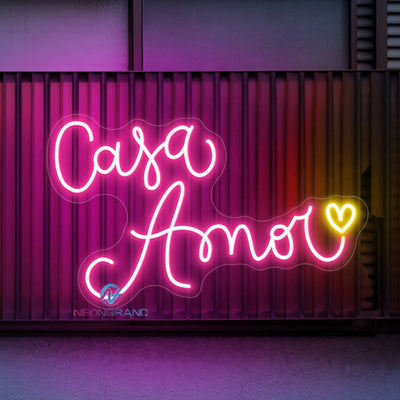 Casa Amor Neon Sign LED Word Lights