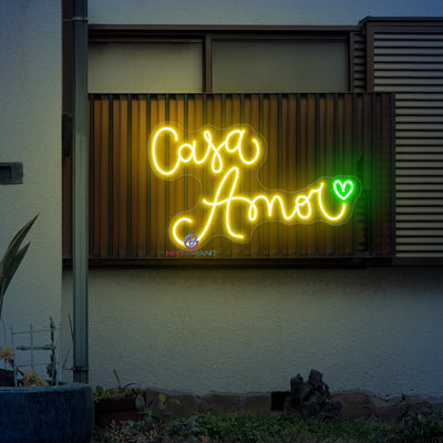 Casa Amor Neon Sign LED Word Lights
