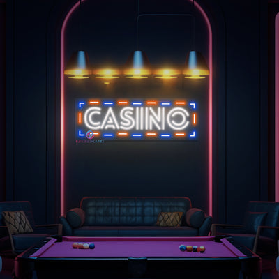 Casino Neon Sign Business LED Light For Sale