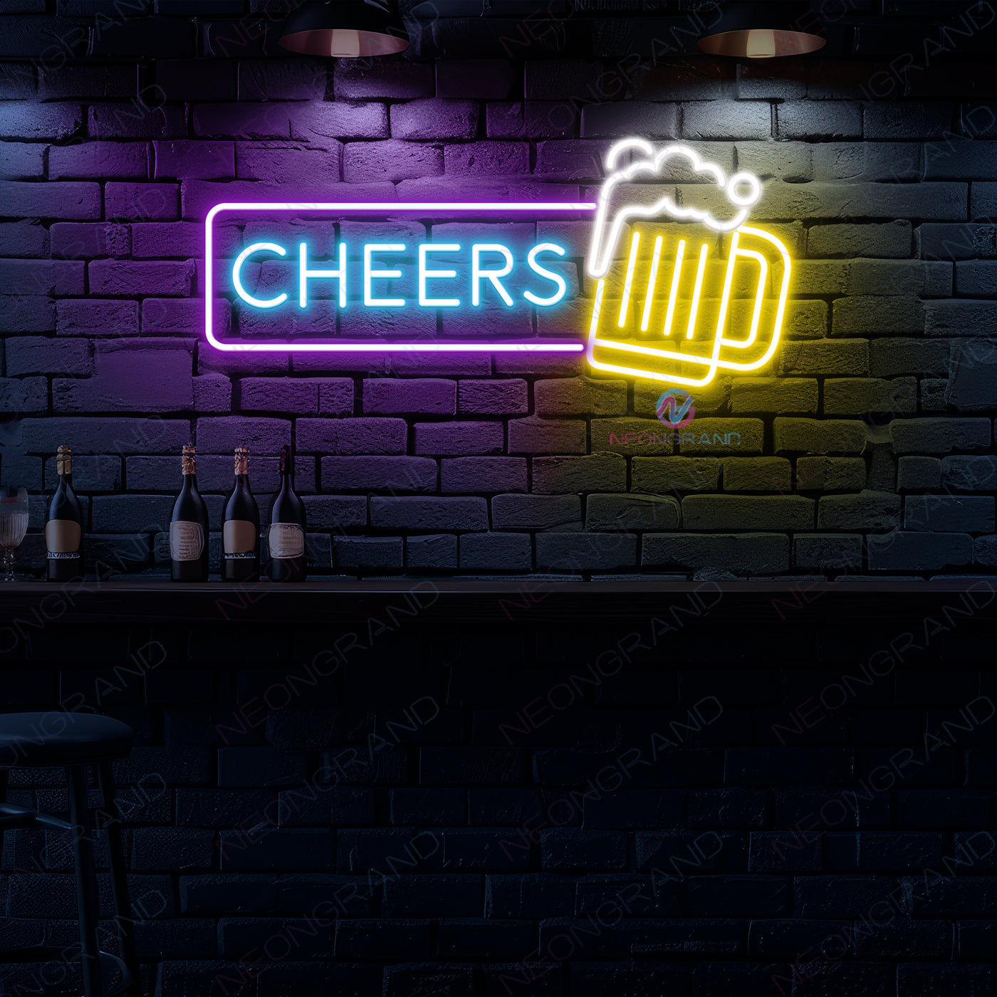 Cheers Neon Sign Beer Led Light For Bar