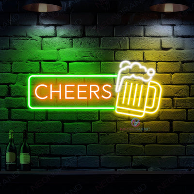 Cheers Neon Sign Beer Led Light