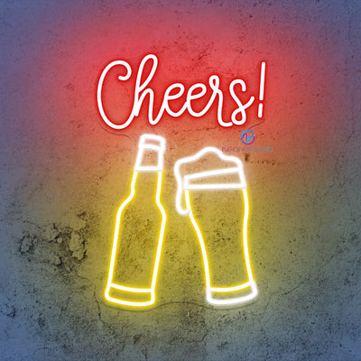 Cheers Neon Sign Beer Led Light