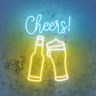 Cheers Neon Sign Beer Led Light