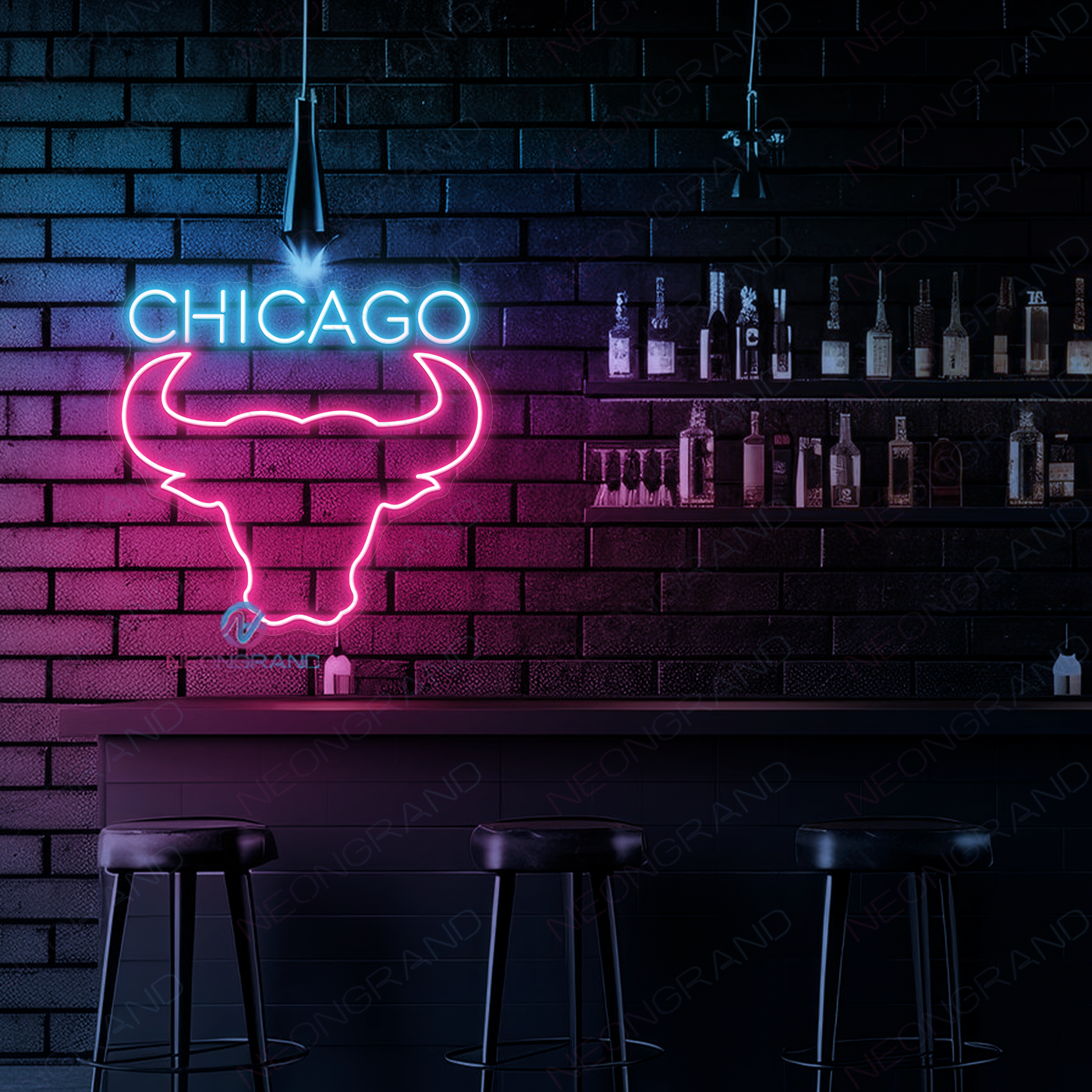 Chicago Neon Sign Man Cave Led Light