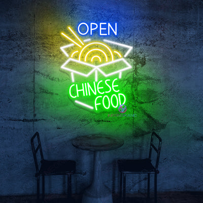 Open Neon Sign Chinese Food Kitchen Led Light