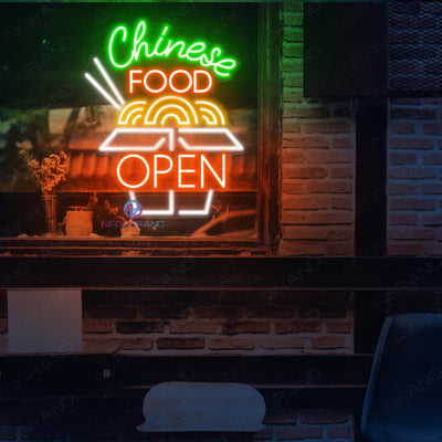 Chinese Food Open Neon Sign Restaurant Led Light