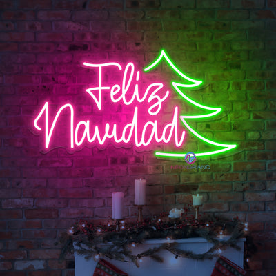 Merry Christmas Neon Sign Feliz Navidad LED Light