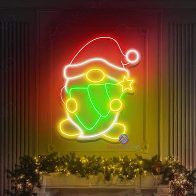 Christmas Neon Sign Gnome Xmas LED Light