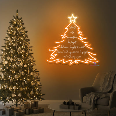 Christmas Tree Neon Light 3D Engraving Xmas LED Sign