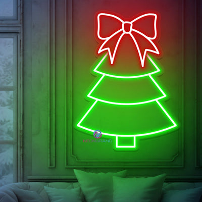 Christmas Tree Neon Sign Xmas Decoration LED Light