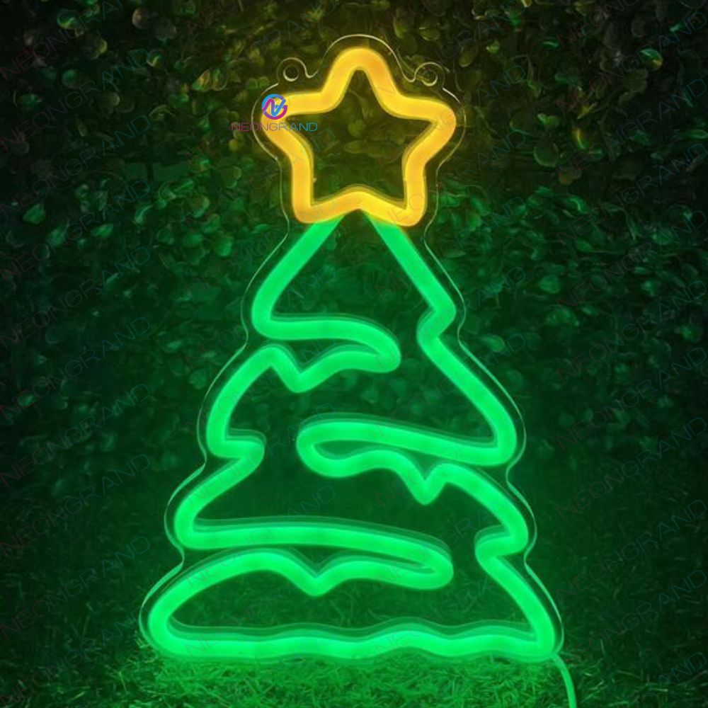 Christmas Tree Neon Sign USB Led Light