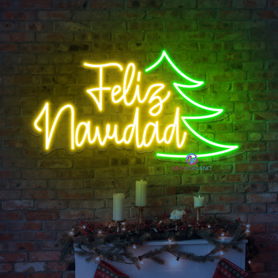 Merry Christmas Neon Sign Feliz Navidad LED Light