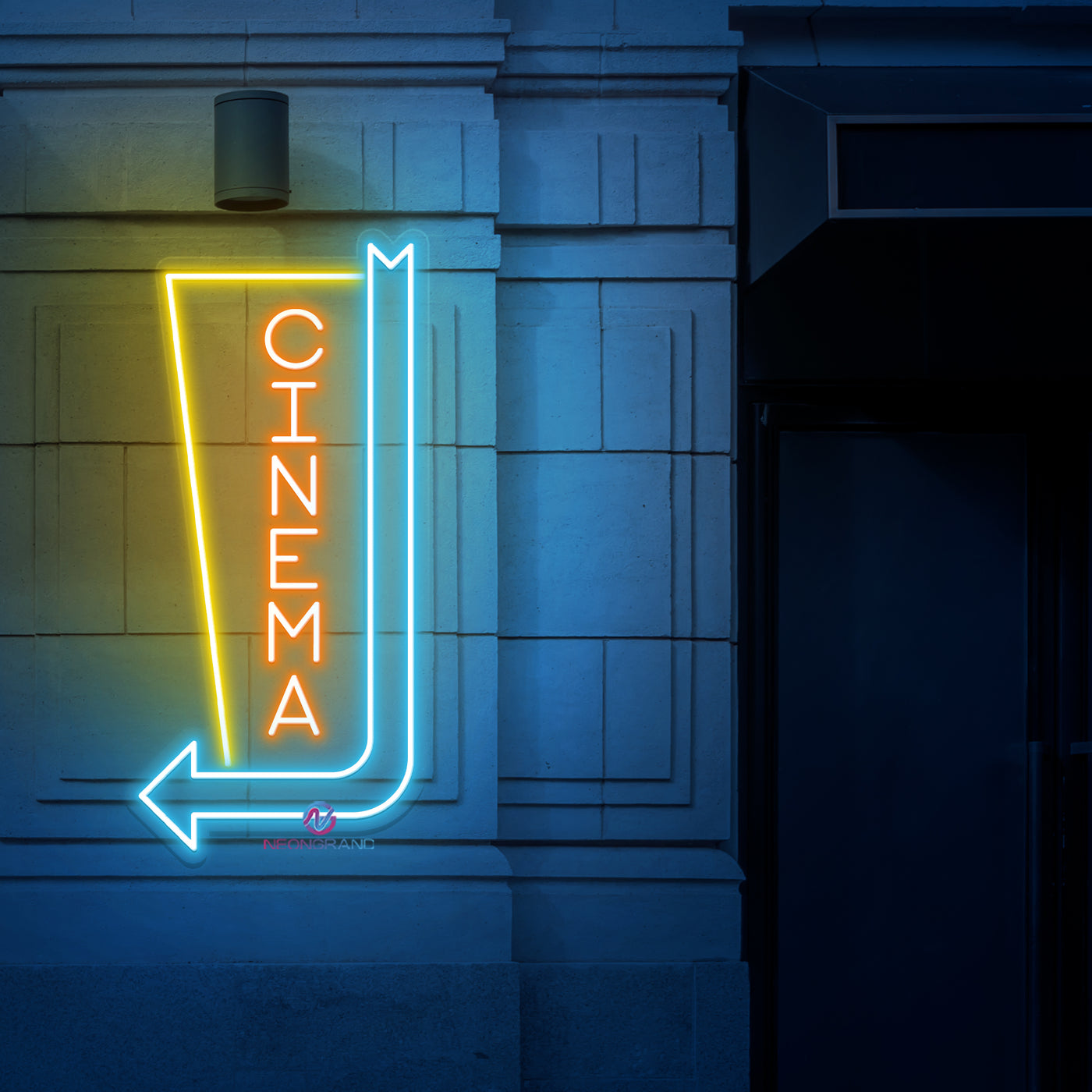 Cinema Neon Sign Arrow Business LED Light