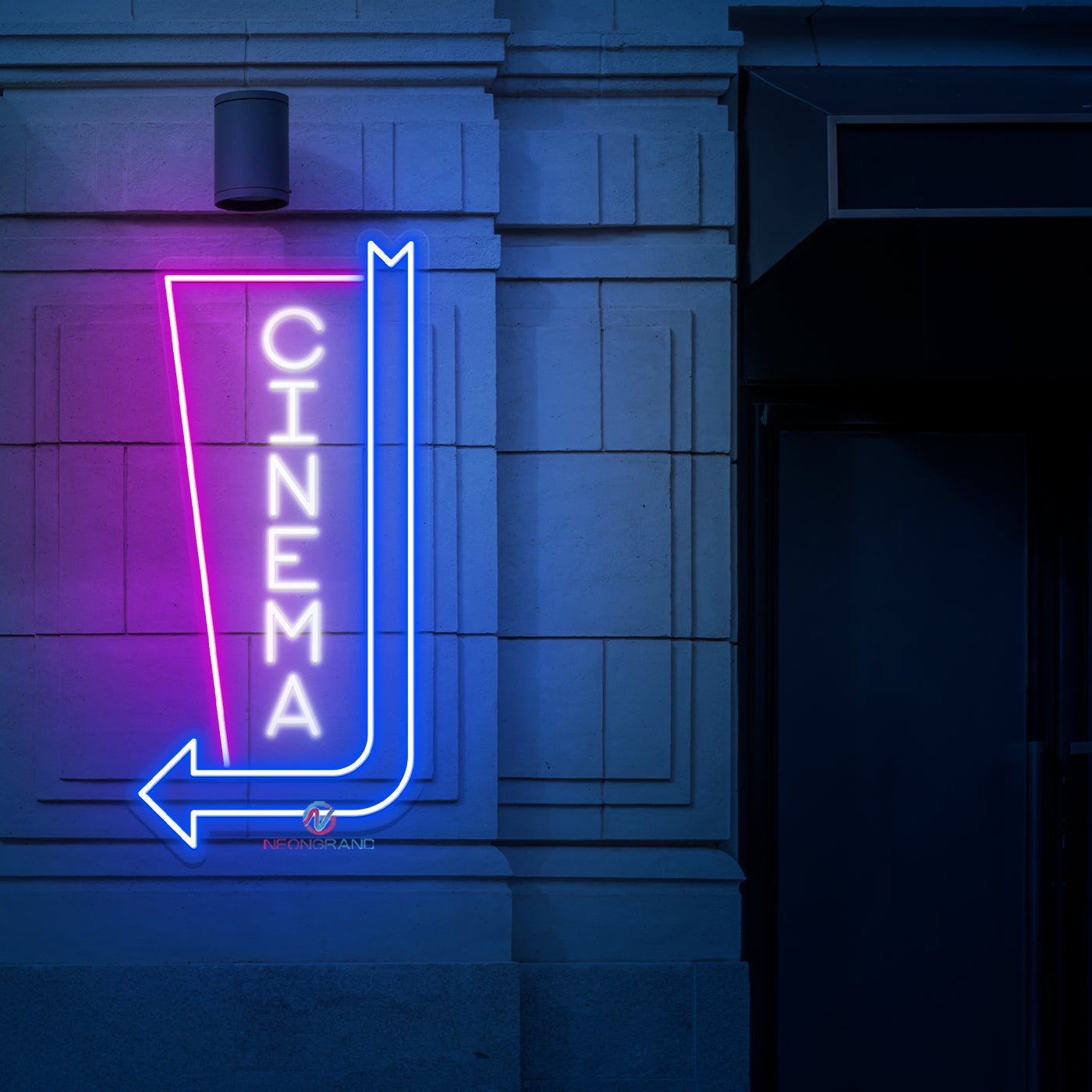Cinema Neon Sign Arrow Business LED Light