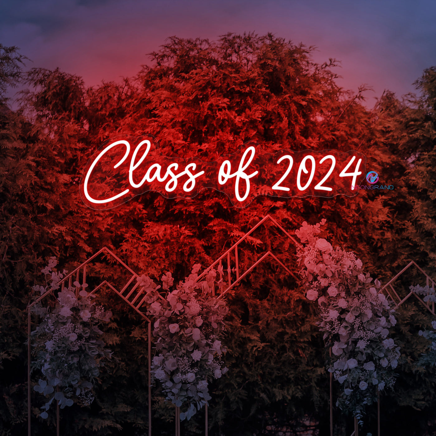 Class Of 2024 Neon Sign Open Led Light