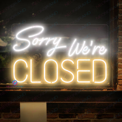 Sorry We're Closed Neon Sign Led Light
