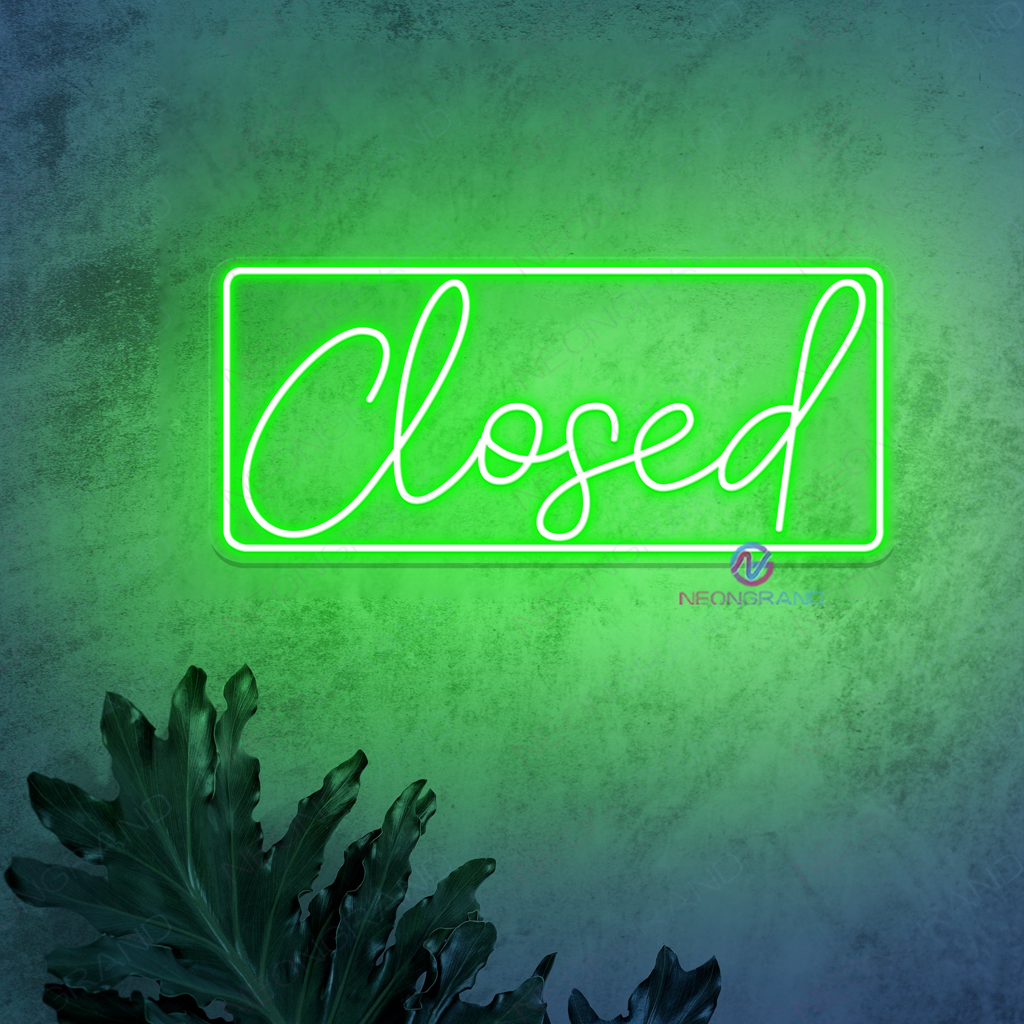 Closed Neon Sign Storefront Led Light