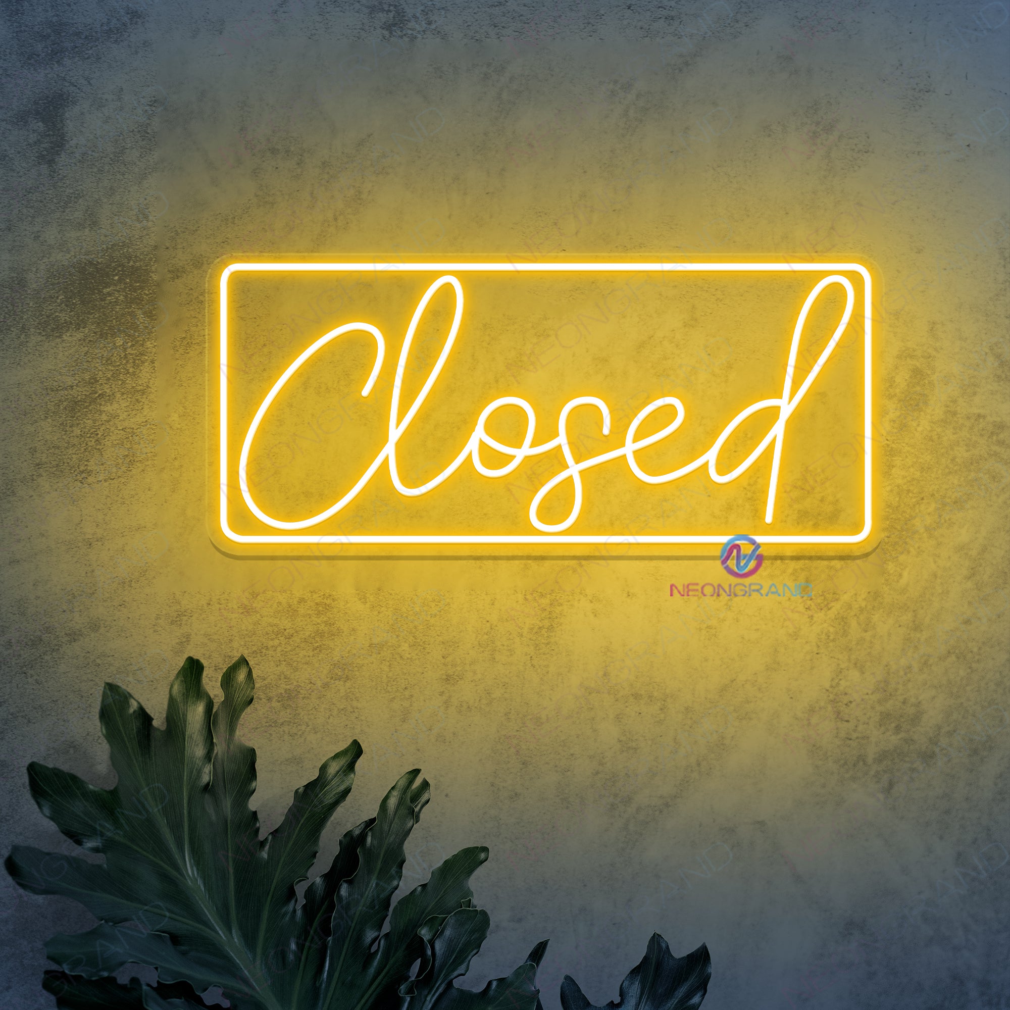 Closed Neon Sign Storefront Led Light