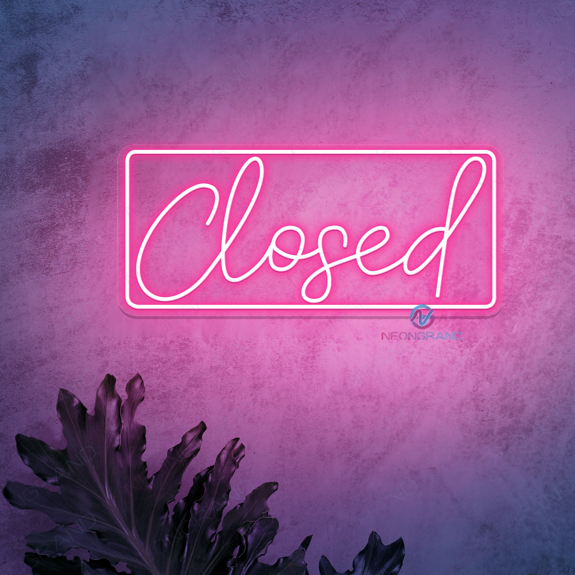 Closed Neon Sign Storefront Led Light