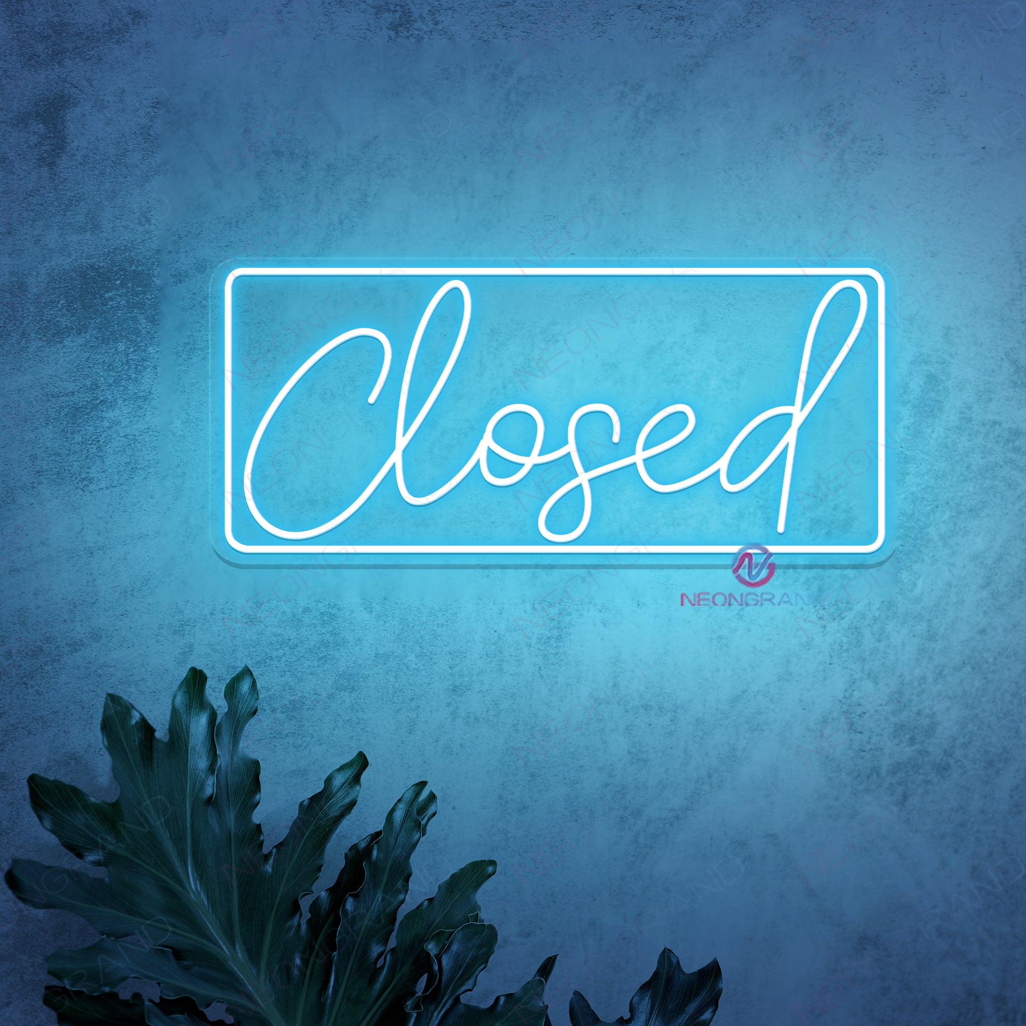 Closed Neon Sign Storefront Led Light