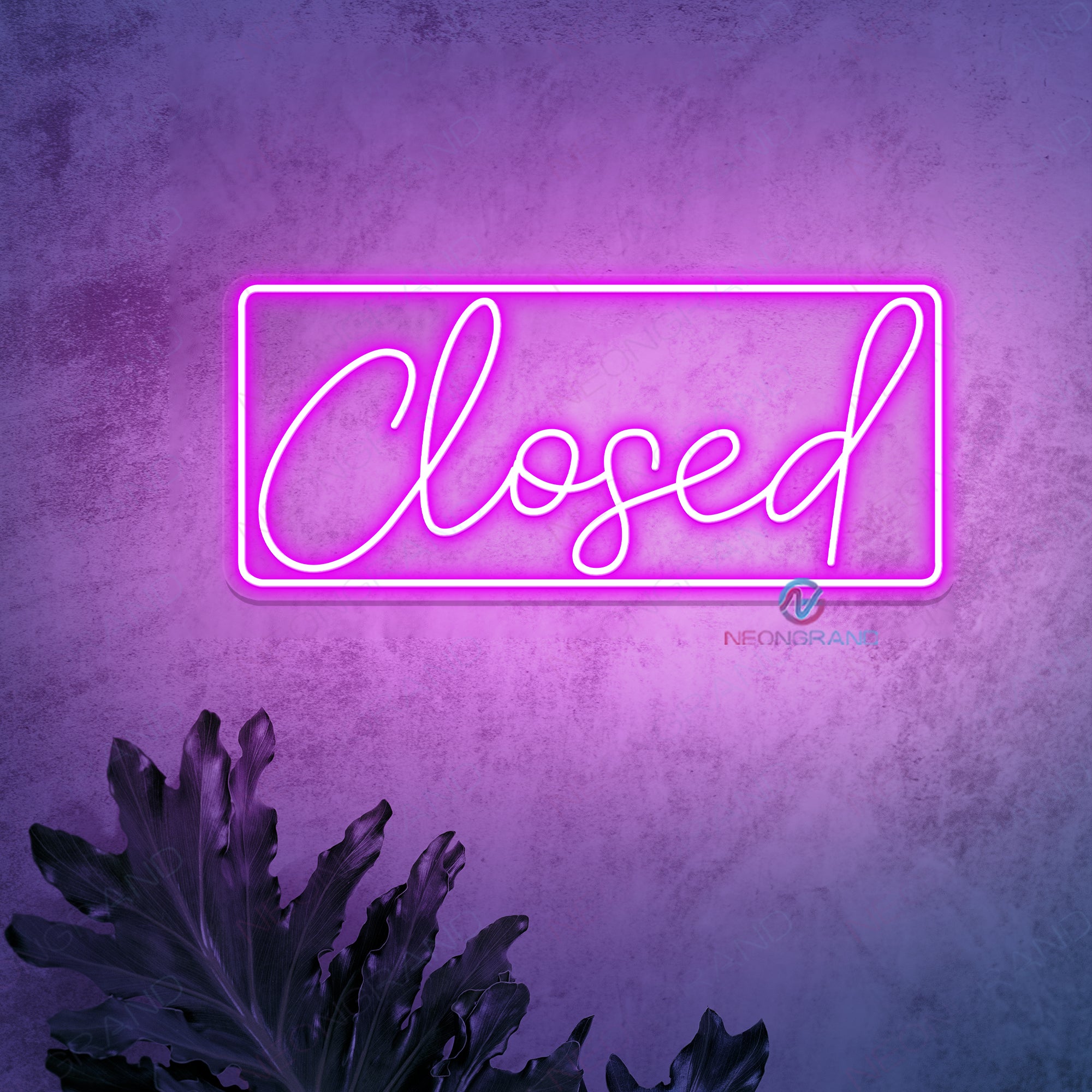 Closed Neon Sign Storefront Led Light