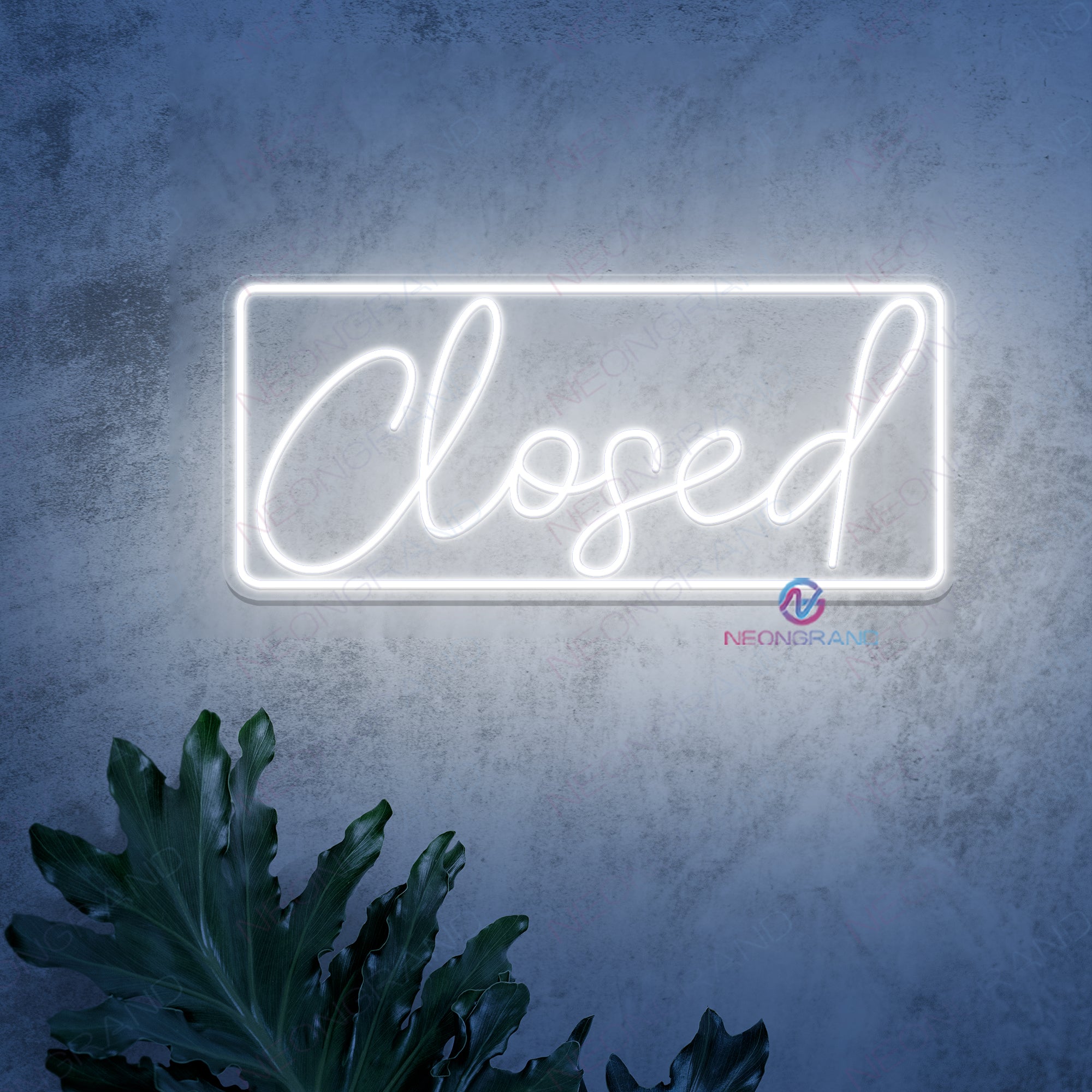 Closed Neon Sign Storefront Led Light