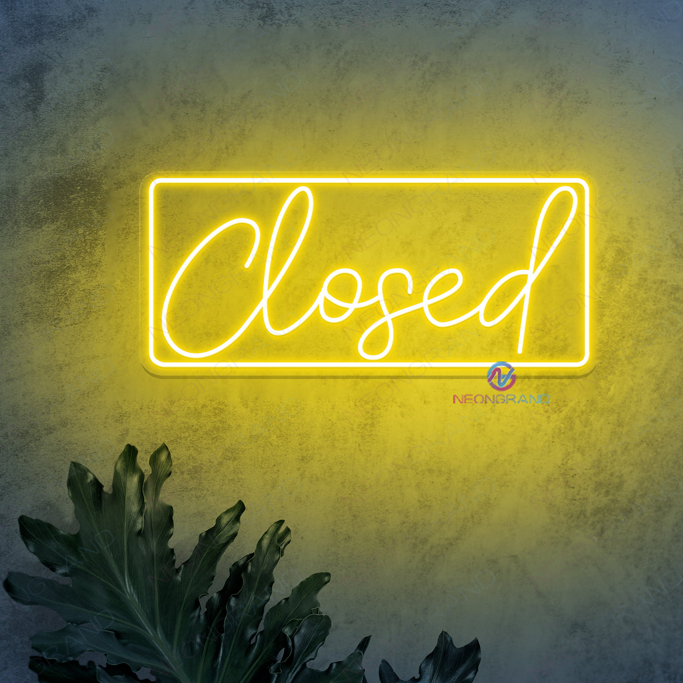 Closed Neon Sign Storefront Led Light