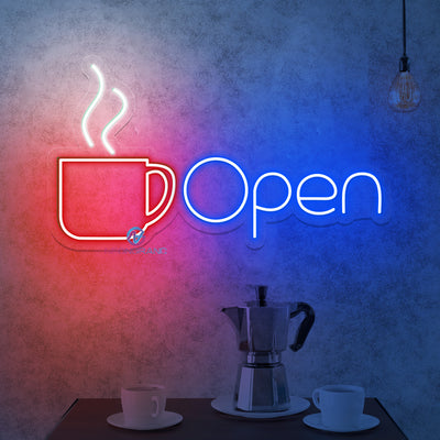 Coffee Open Neon Sign Cafe Led Light
