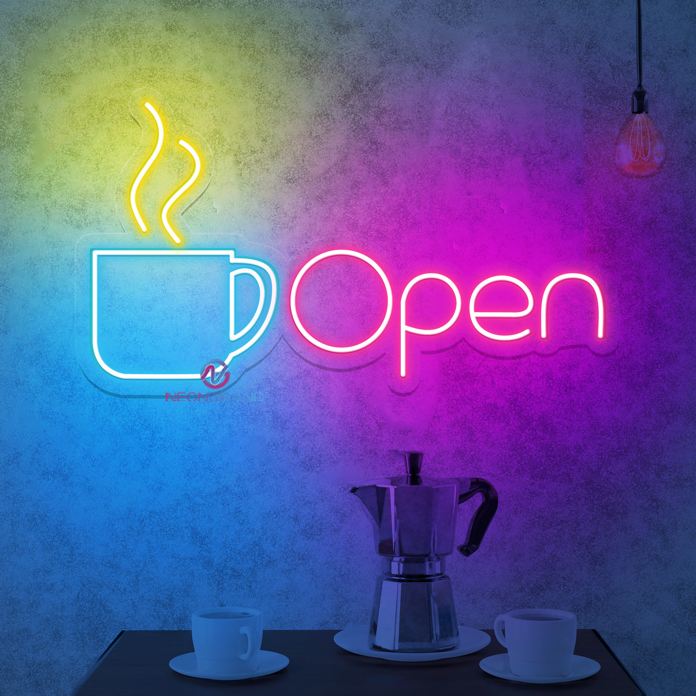 Coffee Open Neon Sign Cafe Led Light