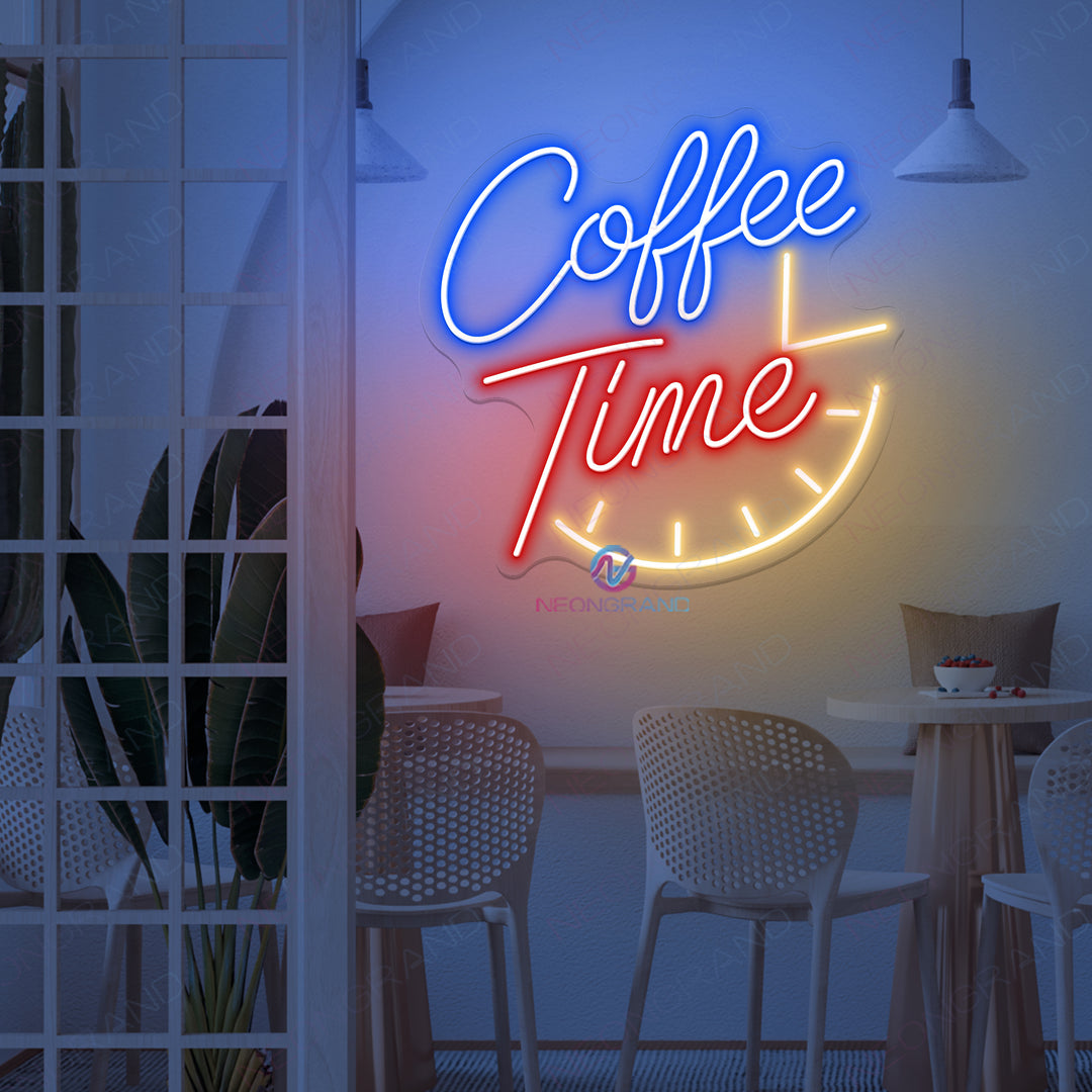 Coffee Time Neon Sign Cafe Led Light - NeonGrand