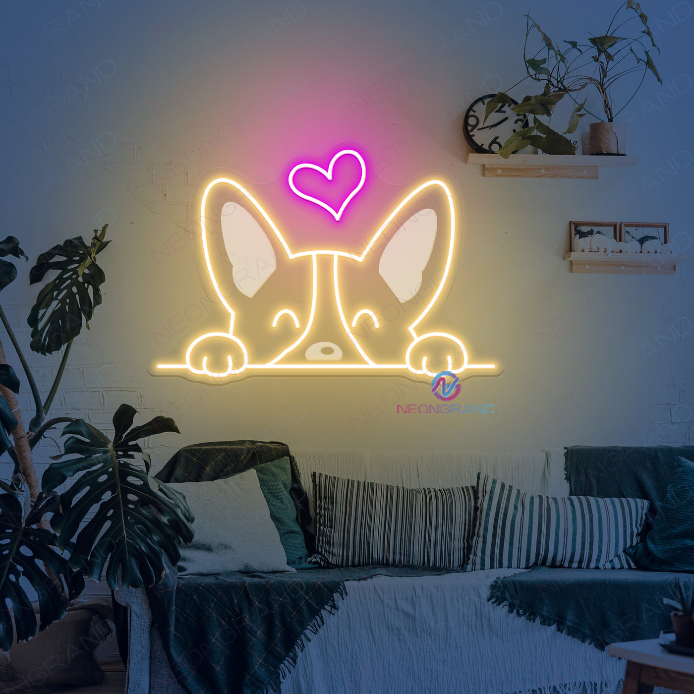 Corgi Neon Sign Cool Dog Led Light