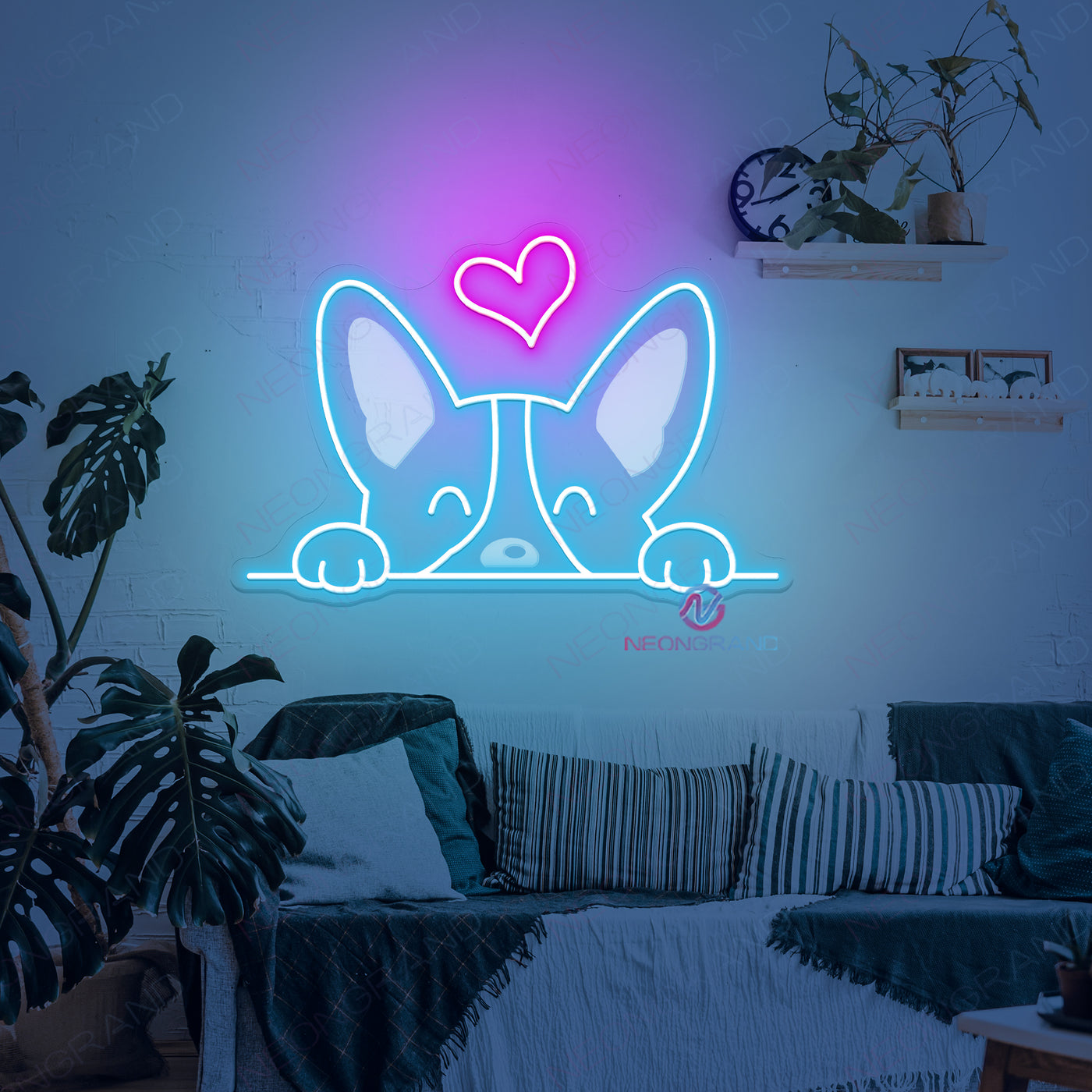 Corgi Neon Sign Cool Dog Led Light