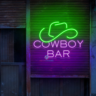 Cowboy Bar Neon Sign Storefront Led Light