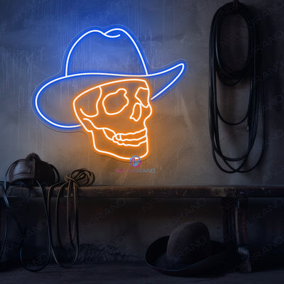 Cowboy Neon Sign Skull Man Cave Led Light