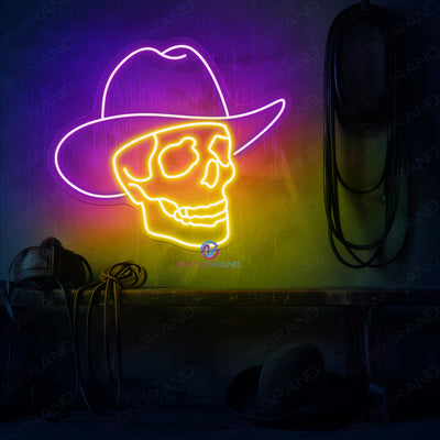 Cowboy Neon Sign Skull Man Cave Led Light