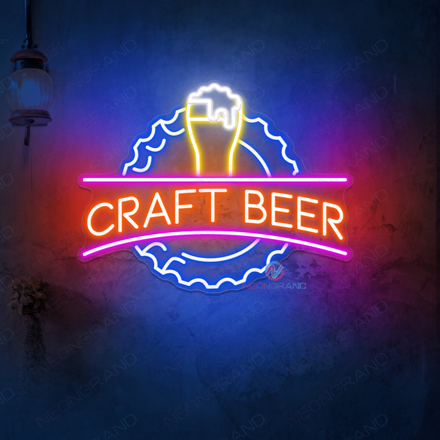 Craft Beer Neon Sign Alcohol Drinks Led Light