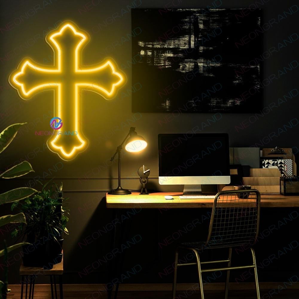 Cross Neon Sign Led Jesus Light Up Jesus Sign Christian Neon Signs