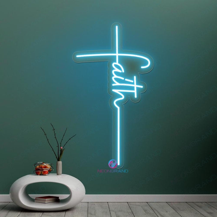 JanHune Cross Neon Signs Jesus Saves LED Signs for Wall