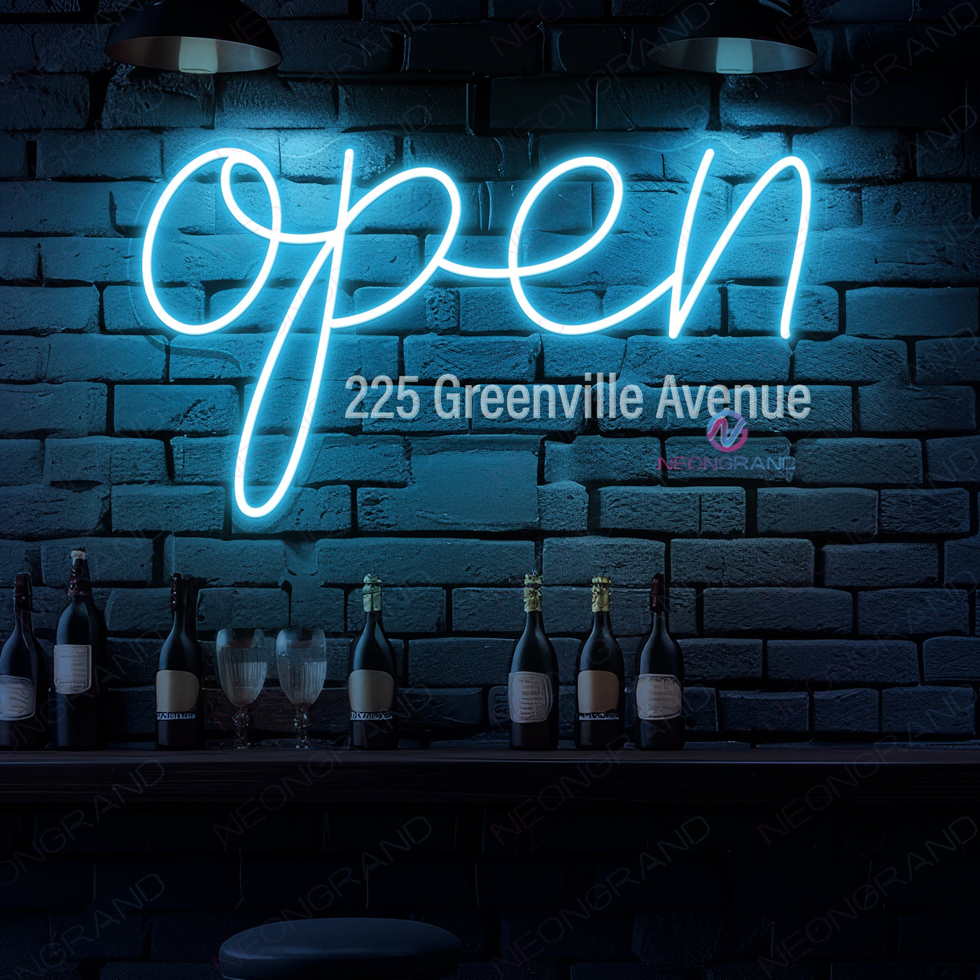 Custom Neon Open Sign Personalized House Number Led Light