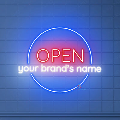 Custom Open Neon Sign Business Name Custom Led Light