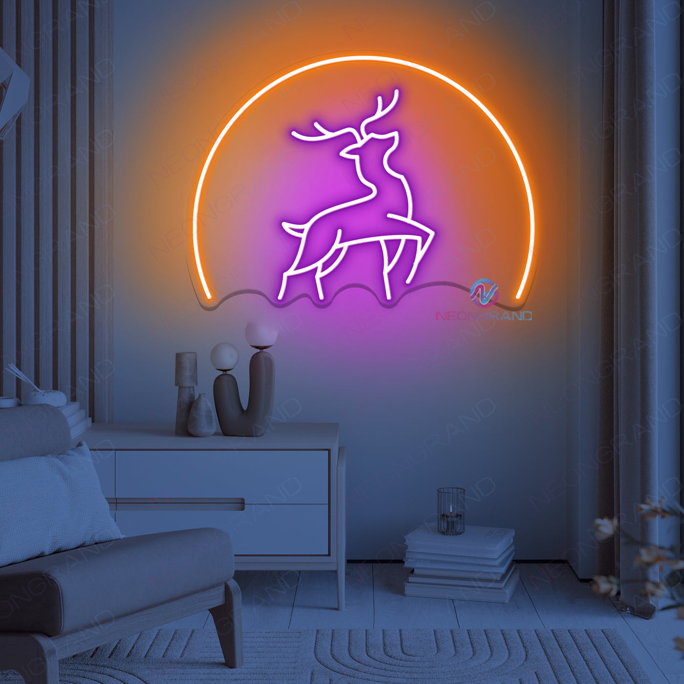 Deer Neon Sign Cool Led Light