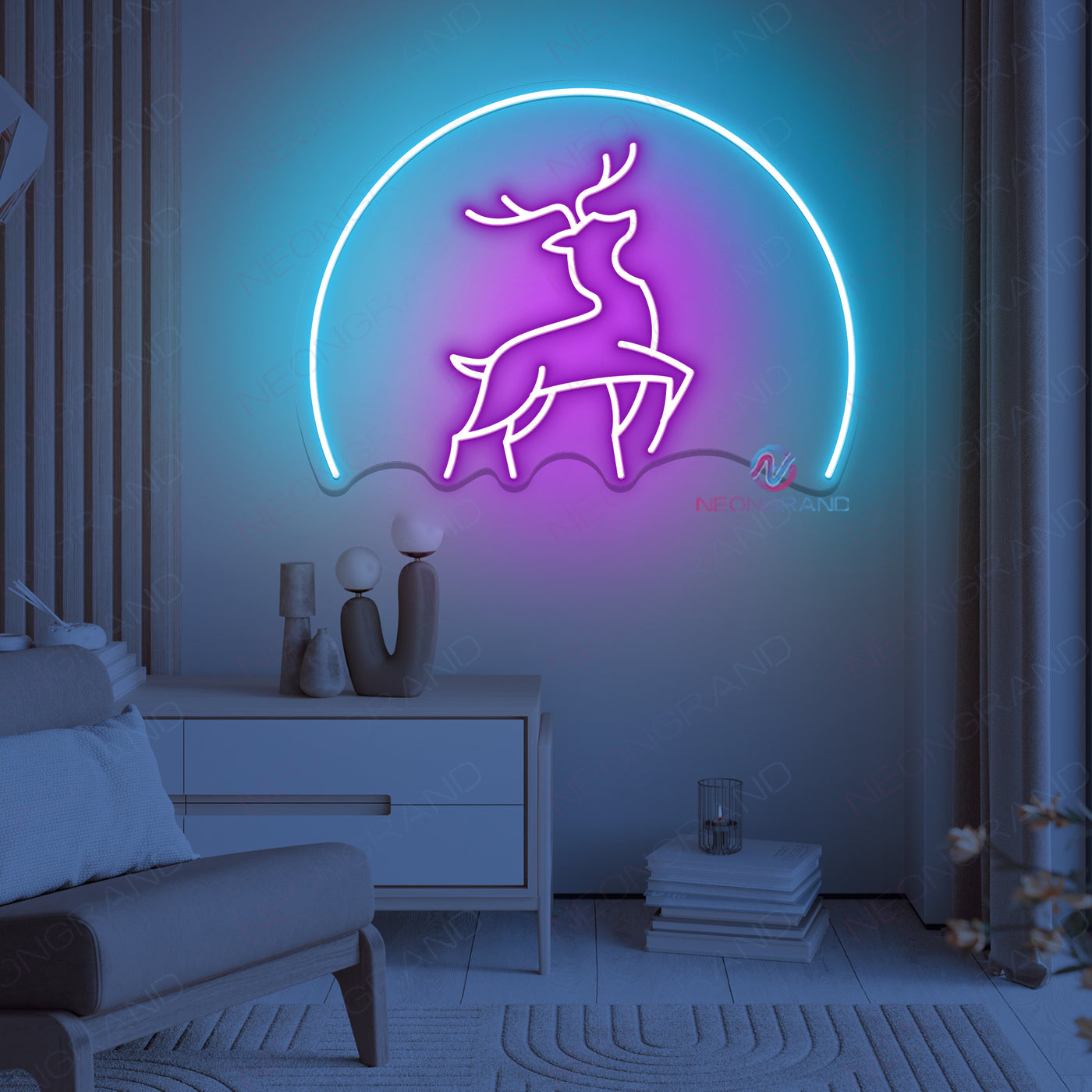 Deer Neon Sign Cool Led Light